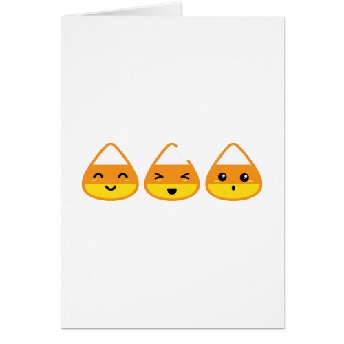 Kawaii Candy Corn Note Card