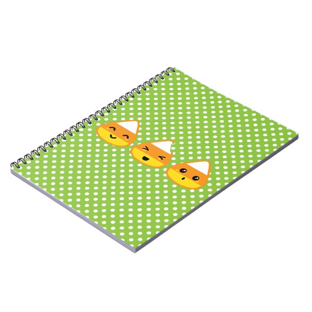 Kawaii Candy Corn Notebook (Left Side)