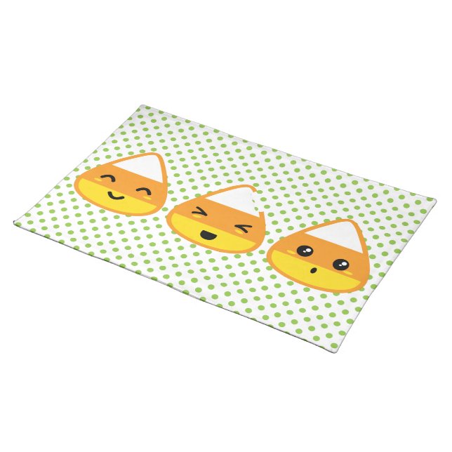 Kawaii Candy Corn Placemat (On Table)