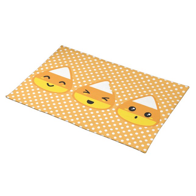 Kawaii Candy Corn Placemat (On Table)
