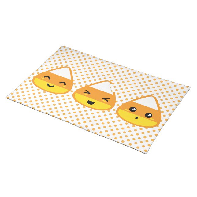 Kawaii Candy Corn Placemat (On Table)