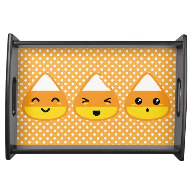 Kawaii Candy Corn Serving Tray (Front)
