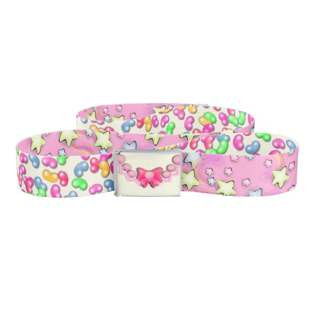 Kawaii Candy Jellybean Star Reversible Belt | Zazzle