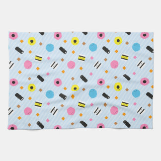 Kawaii Candy Liquorice Allsorts Kitchen Towel