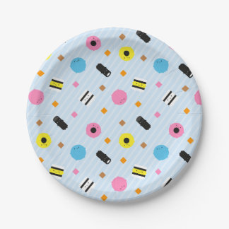 Kawaii Candy Liquorice Allsorts Paper Plates