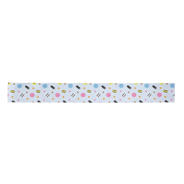 Kawaii Candy Liquorice Allsorts Satin Ribbon (Front)
