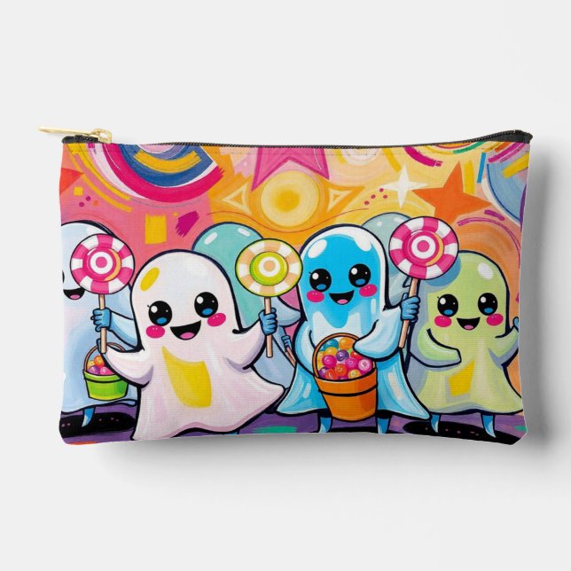 Kawaii Candy Parade  Colorful Cute Cartoon  Accessory Pouch (Front)
