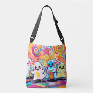 Kawaii Candy Parade Colorful Cute Cartoon Crossbody Bag