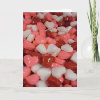 Kawaii Candy Valentine Hearts Holiday Card
