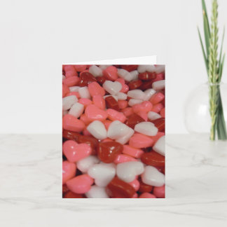 Kawaii Candy Valentine Hearts Holiday Card