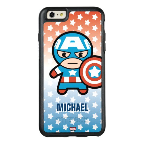 Kawaii Captain America With Shield OtterBox iPhone 66s Plus Case