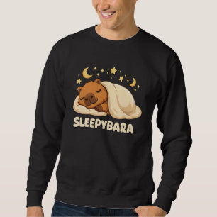 Kawaii Capybara Sleep Pajamas Sleepybara Cute Capy Sweatshirt