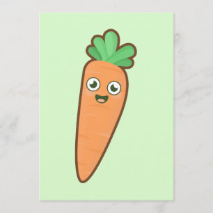 Kawaii Carrot Invitation