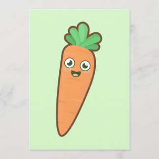 Kawaii Carrot Invitation