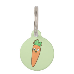 Kawaii Carrot Pet Name Tag