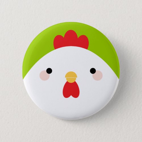Kawaii Cartoon Chicken Pin Badge Button