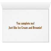 Kawaii Cartoon of Vanilla Ice Cream and Brownie (Inside Horizontal (Bottom))