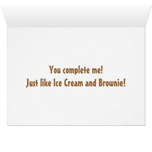 Kawaii Cartoon of Vanilla Ice Cream and Brownie (Inside Horizontal (Bottom))