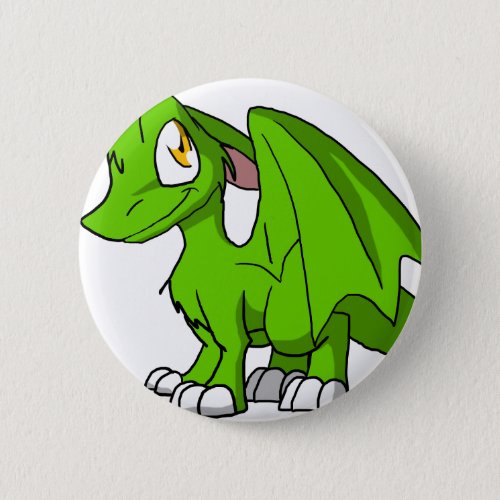 Kawaii Cartoon Recolorable SD Furry Dragon Button