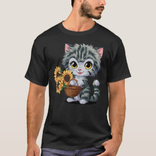 Kawaii cat anime cute caturday cat lover graphic n T-Shirt
