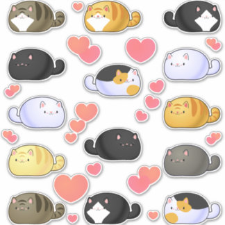 Kawaii Cat Assortment Vinyl Stickers