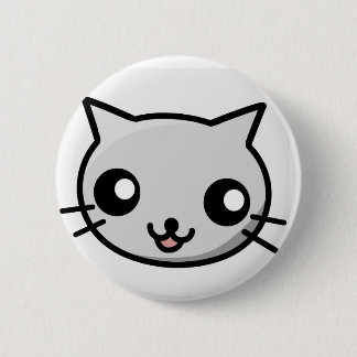 Kawaii Cat Badge Button