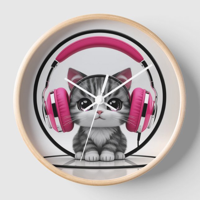 Kawaii Cat Clock (Front)