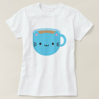 Kawaii Cat Cup of Tea T-Shirt
