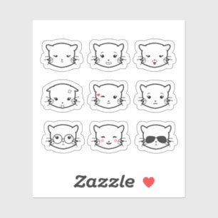 Kawaii Cat Emoji 2 Sticker