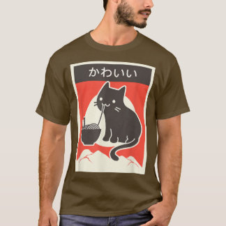 Kawaii Cat - Funny Ramen Lover, Japanese Food  Ram T-Shirt