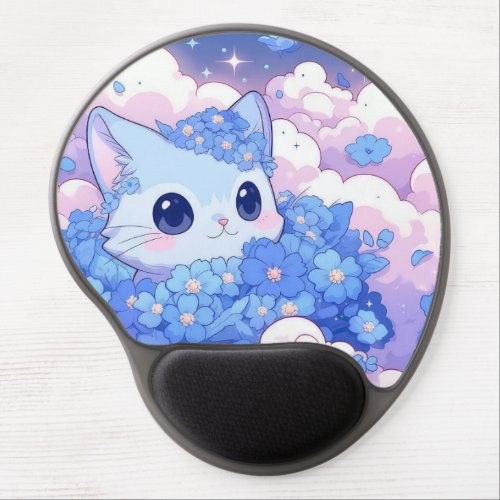 kawaii cat gel mouse pad