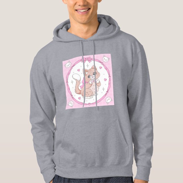 Kawaii Cat Hoodie (Front)