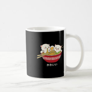Kawaii Cat Japanese Tokyo Anime Cat Ramen T Shirt Coffee Mug