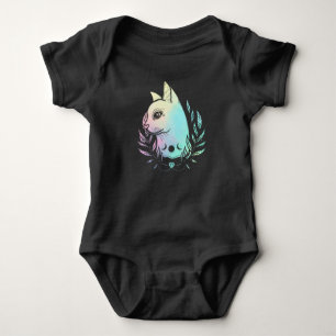 Kawaii Cat Moon Wicca Pastel Goth Kitten Crescent Baby Bodysuit