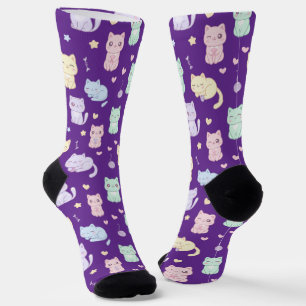 Kawaii Cat Pattern Socks