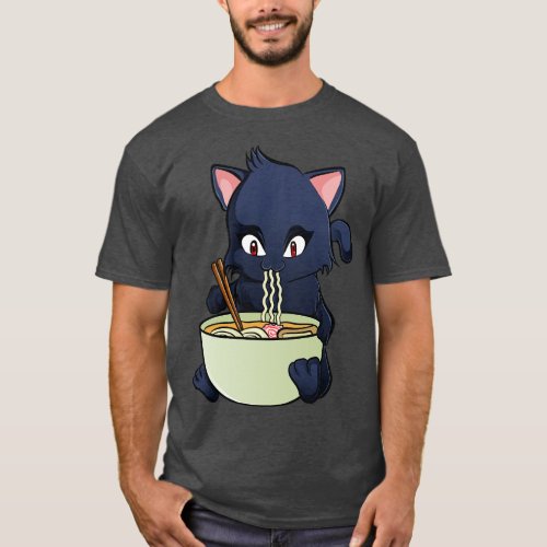 Kawaii Cat Ramen  Kitty T_Shirt