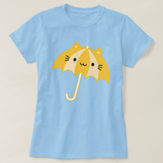 Kawaii Cat Umbrella T-Shirt