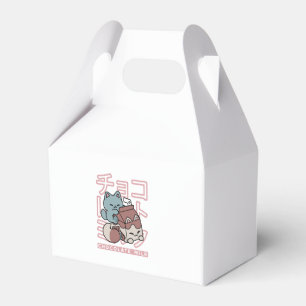 Kawaii Cat with Chocolate Milk – Japanese Pop Art Favor Boxes