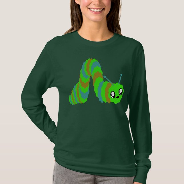 KAWAII CATERPILLAR FUZZY FRIEND T-Shirt (Front)