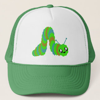 KAWAII CATERPILLAR FUZZY FRIEND TRUCKER HAT