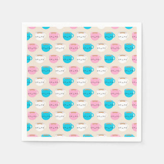 Kawaii Cats Cup of Tea Napkins