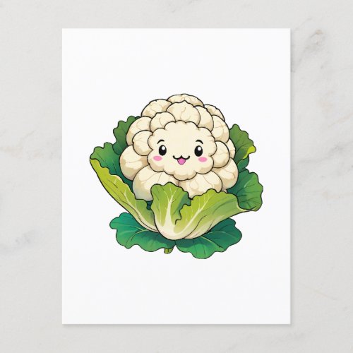 Kawaii Cauliflower Enclosure Card