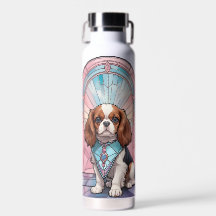 Kawaii Cavalier King Charles Pastel Stained Glass