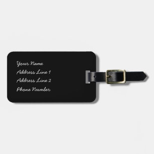 Kawaii checkered rabbit luggage tag