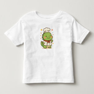 Kawaii Chef Dinosaur – Cute Dino Jobs Toddler T-shirt