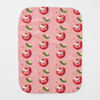 Kawaii Cherry Baby Burp Cloth