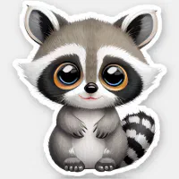 Scarf Raccoon Stickers!