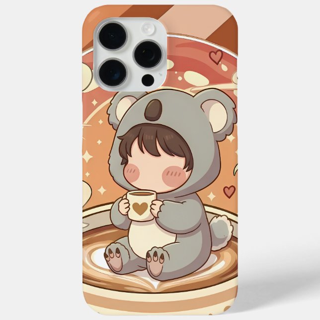 Kawaii Chibi Koala Protective Phone Case (Back)