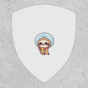 Kawaii Chibi Sloth Astronaut � Cute Space Sloth Ca Patch