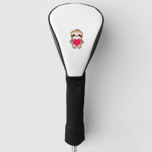 Kawaii Chibi Sloth Hugging Heart � Cute Adorable S Golf Head Cover
